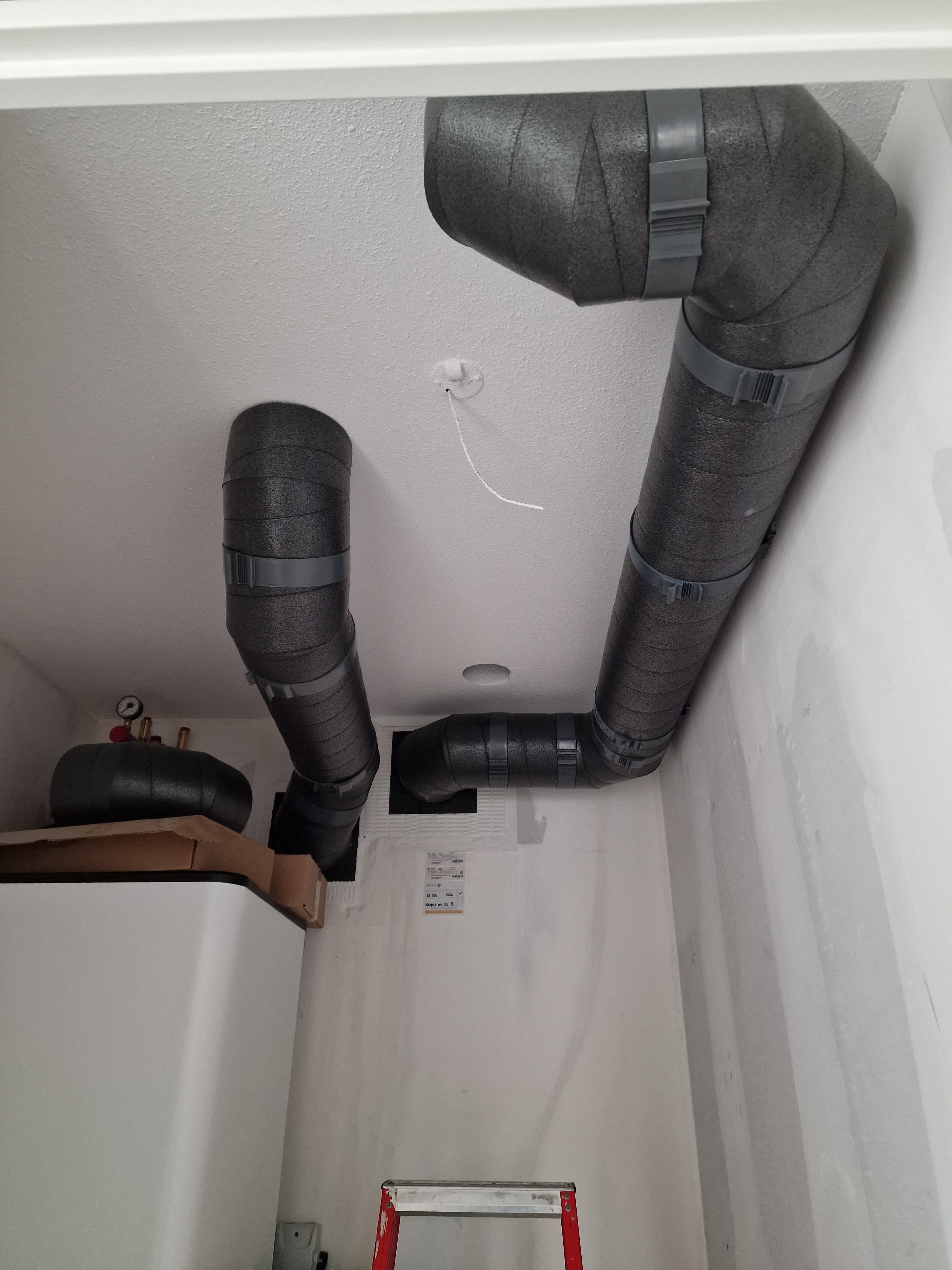 Efficiently installed ventilation system with secure airflow placement.